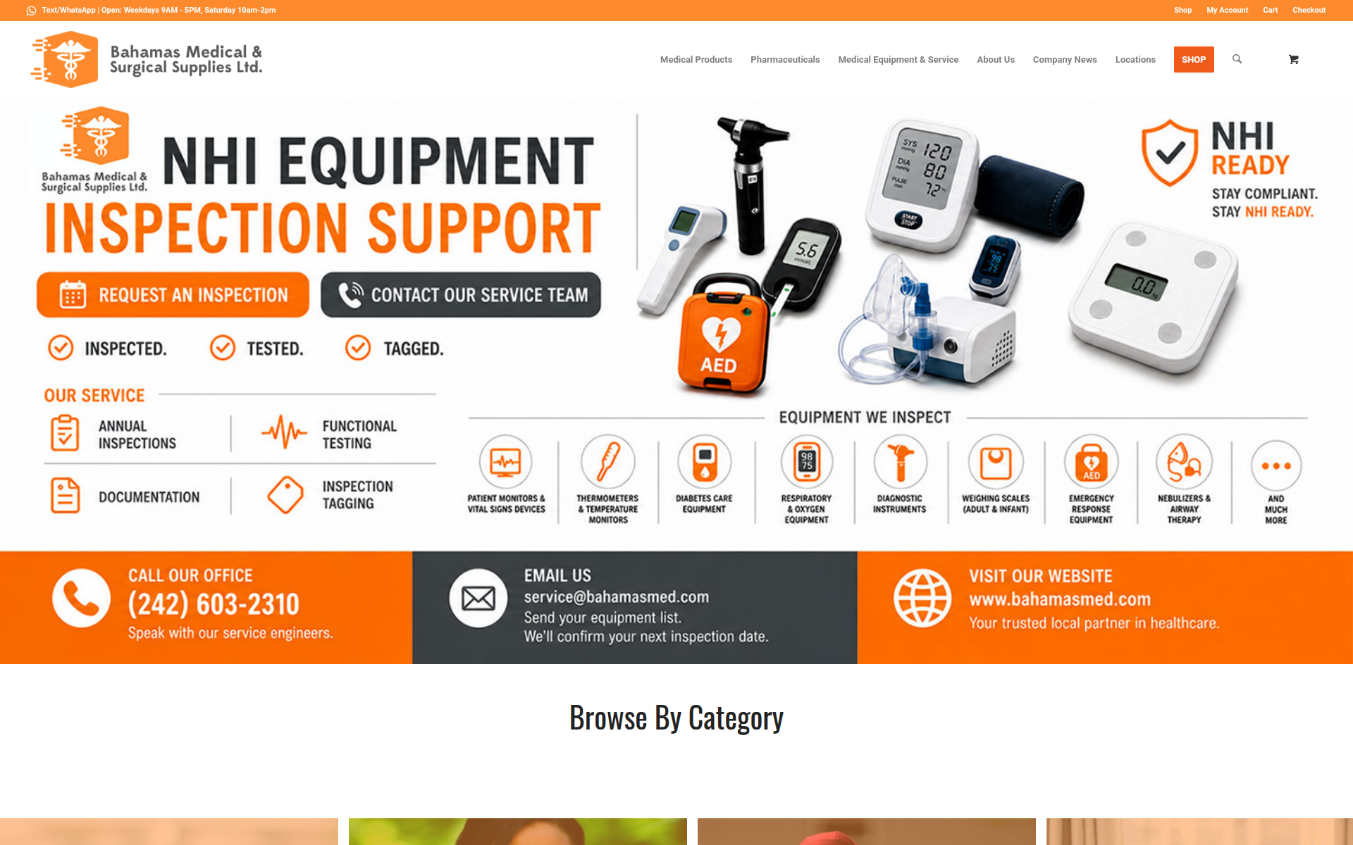 bahamasmed.com 主页截图