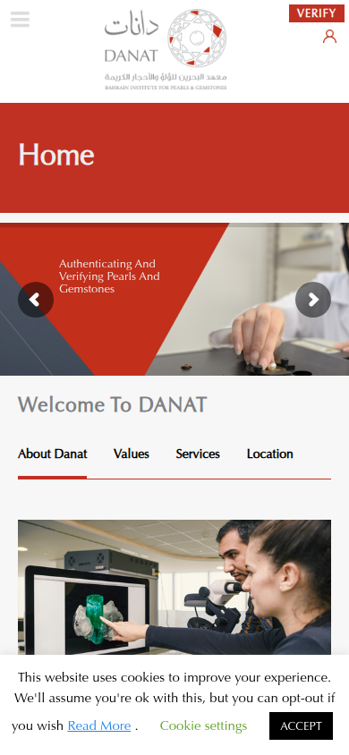 danat.bh 主页截图