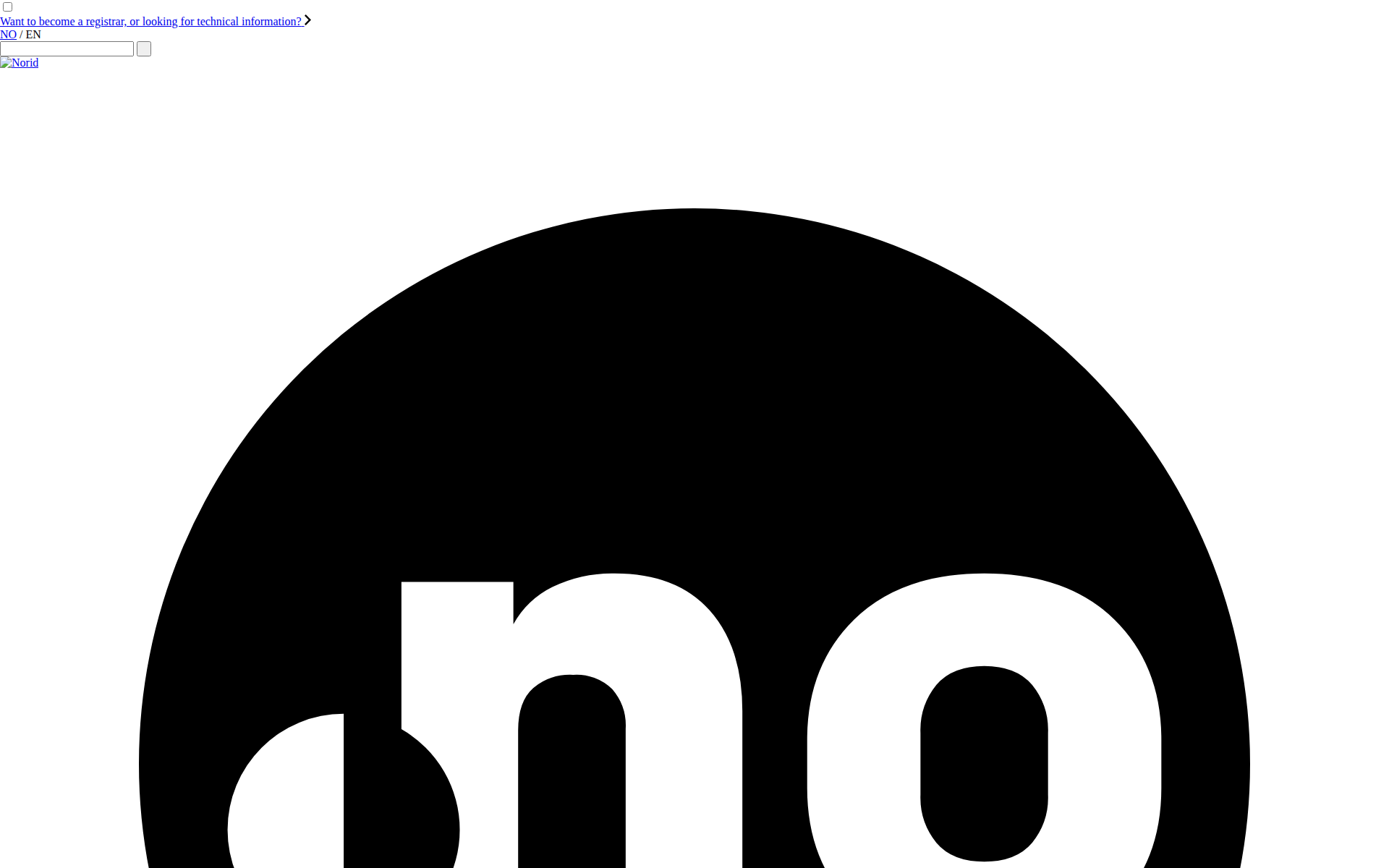 norid.no 首页