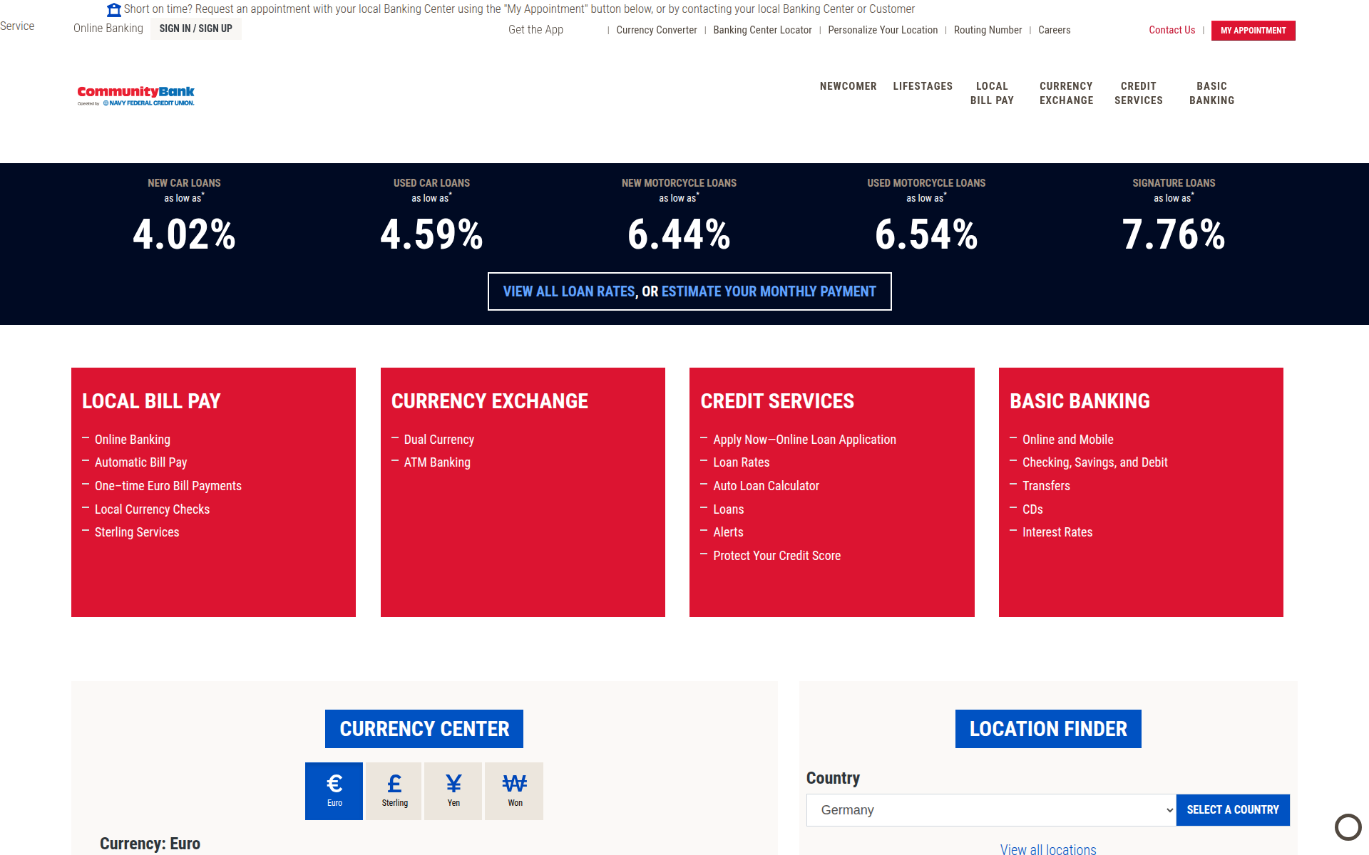 dodcommunitybank.com 首页