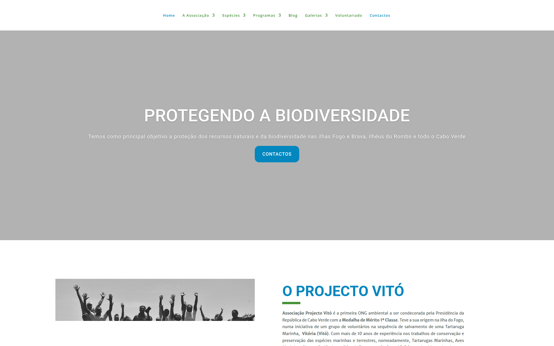 projectovito.org 主页截图