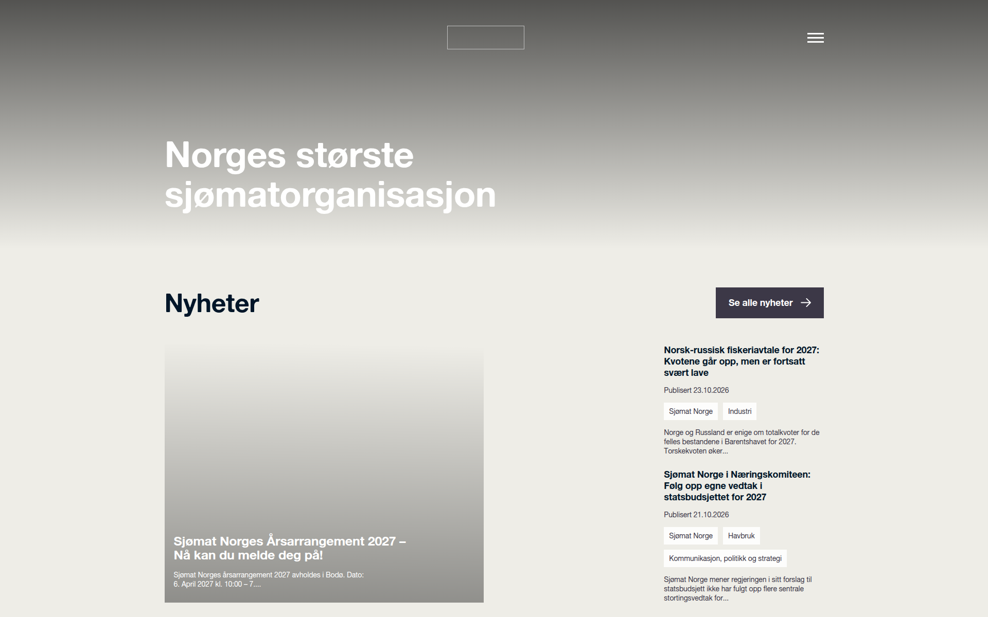 sjomatnorge.no 首页
