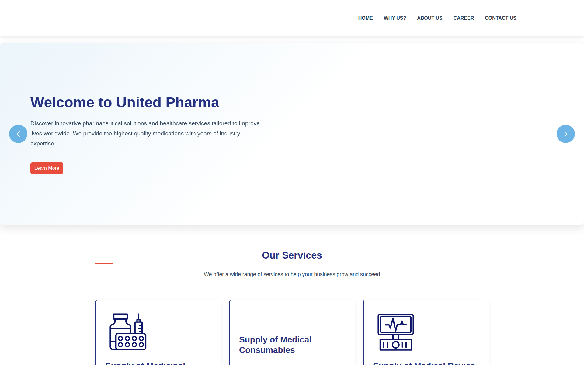 unitedpharma.cc 主页截图