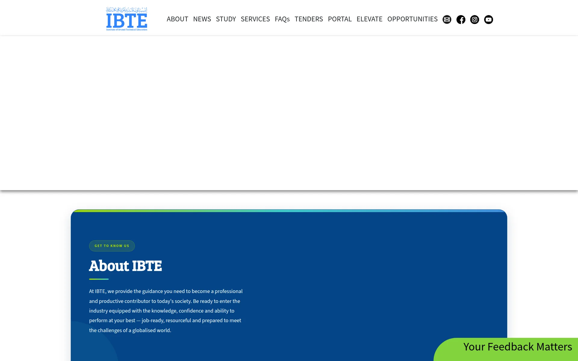 ibte.edu.bn 主页截图