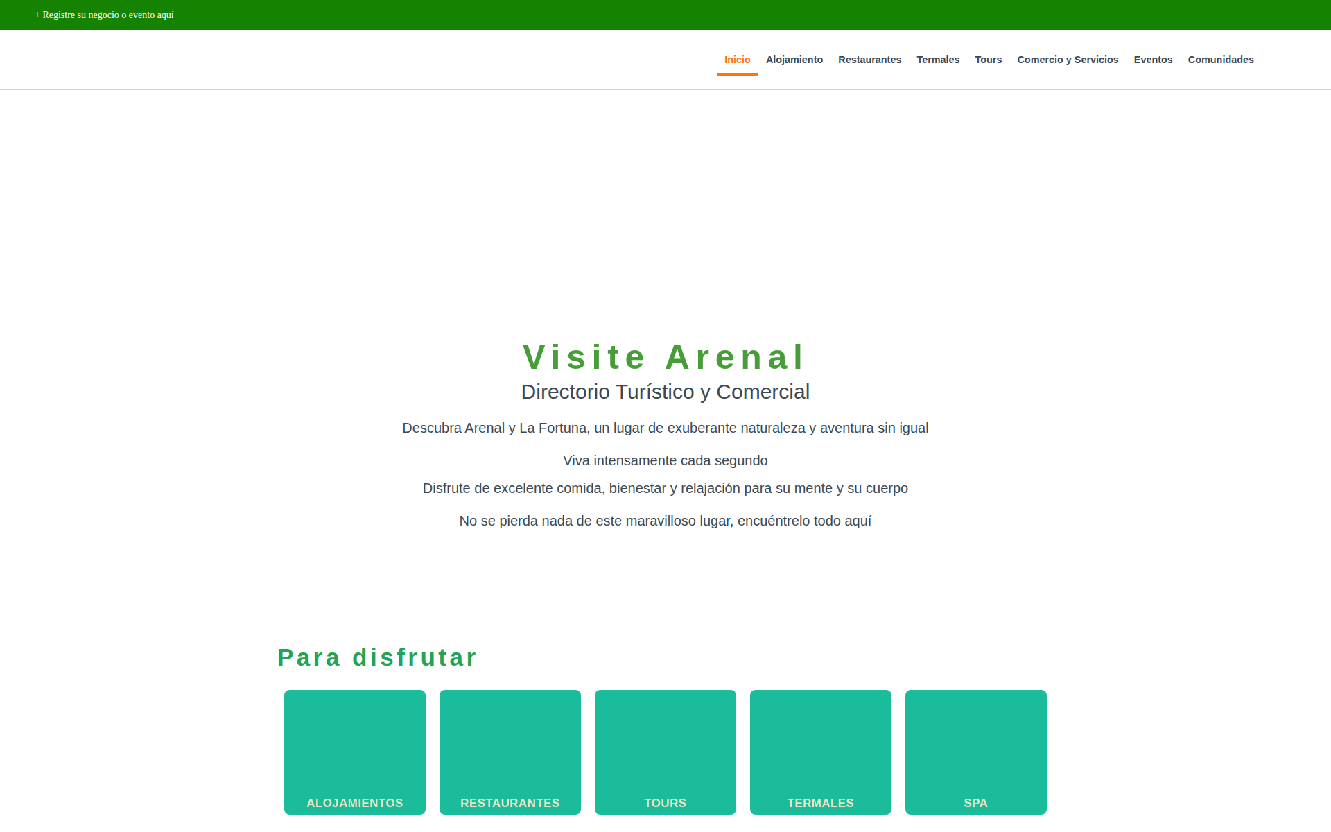 visitearenal.com 主页截图