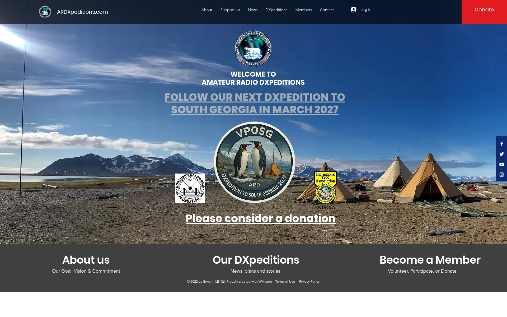 ardxpeditions.com 主页截图