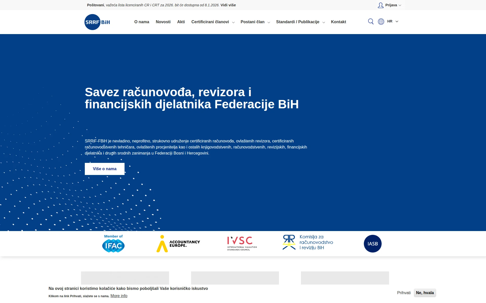 srr-fbih.org 主页截图