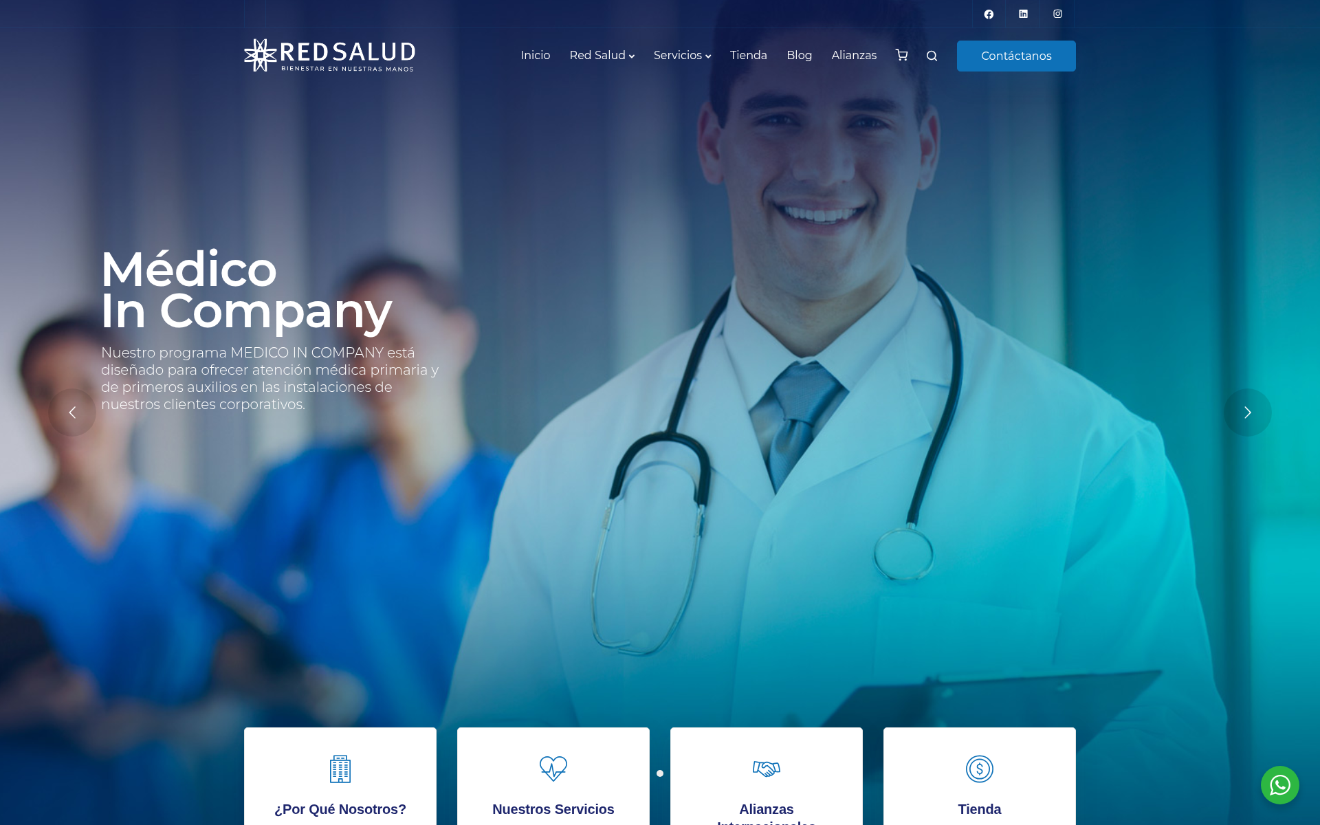 redsalud.com.bo 主页截图