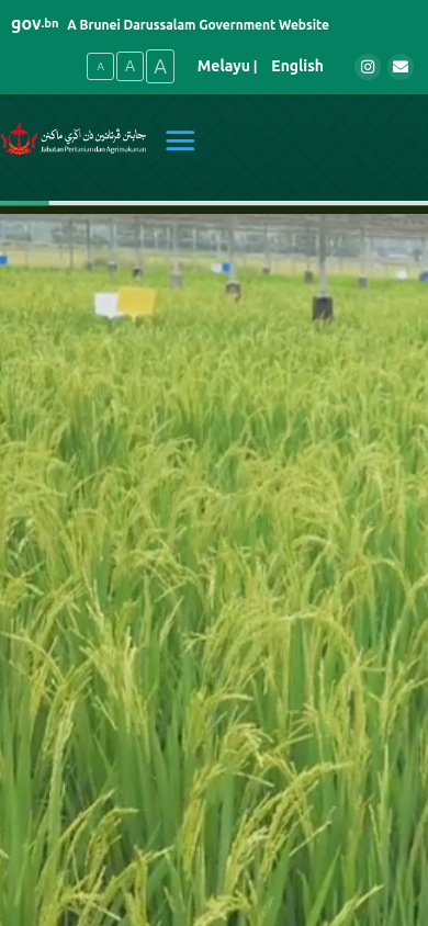 agriculture.gov.bn 主页截图