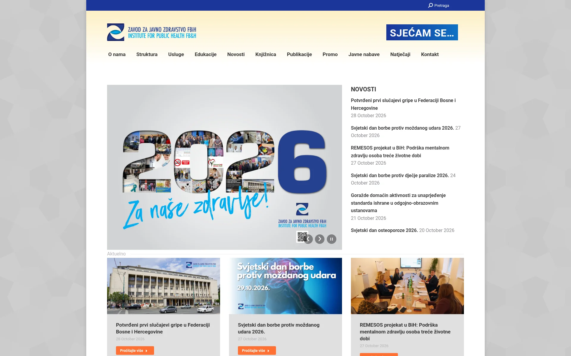 zzjzfbih.ba 主页截图