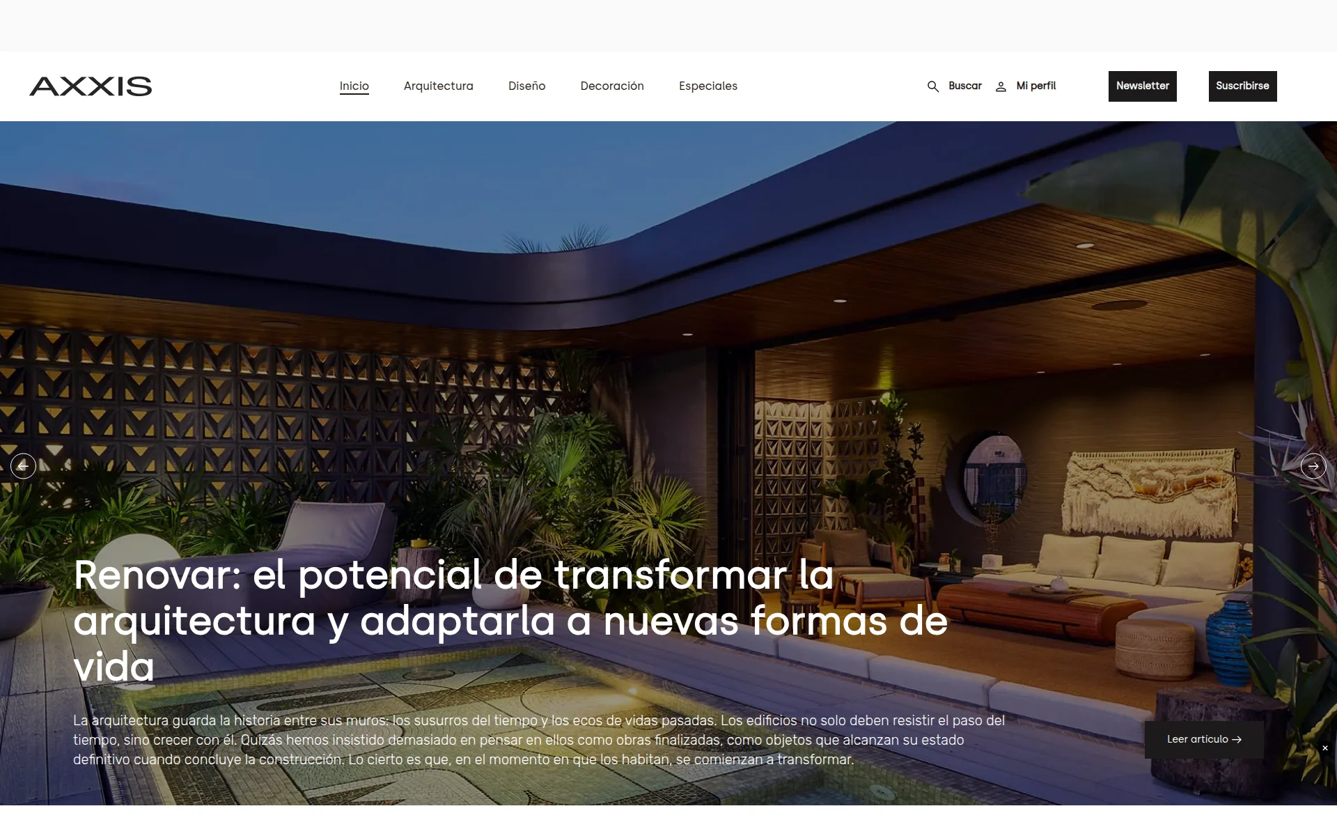 revistaaxxis.com.co 主页截图