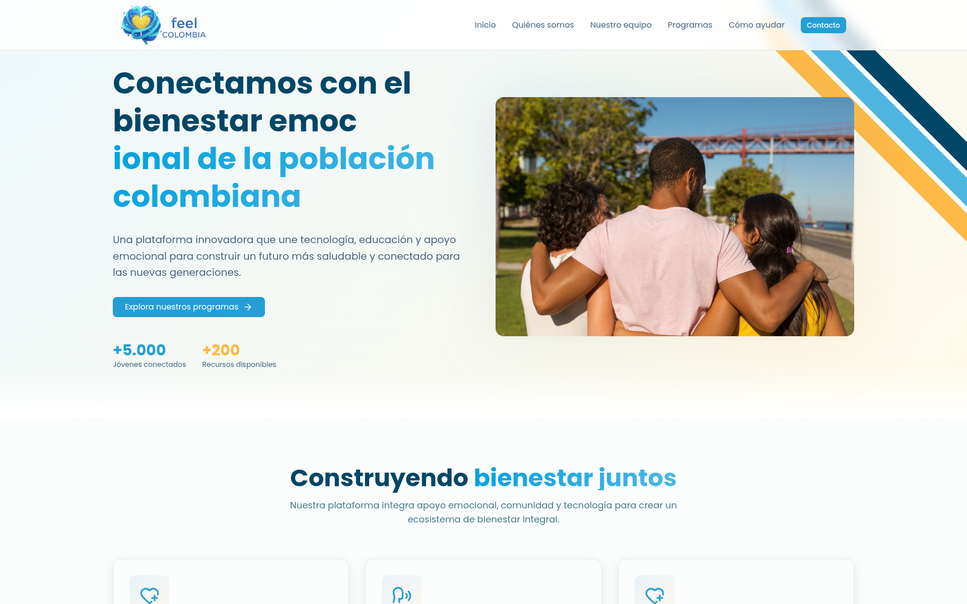 fundacionfeelcolombia.com 主页截图