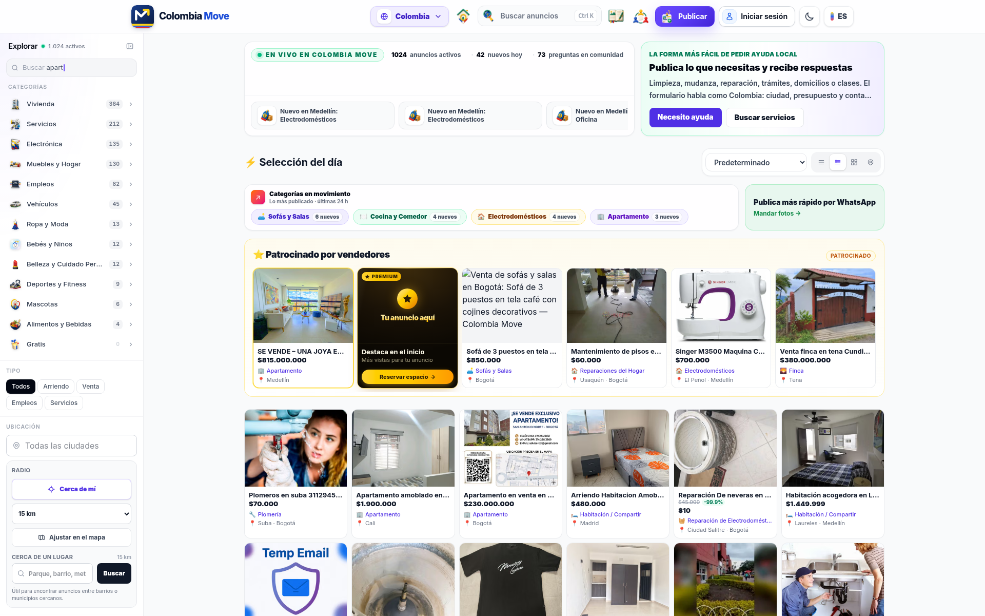 colombiamove.com 主页截图