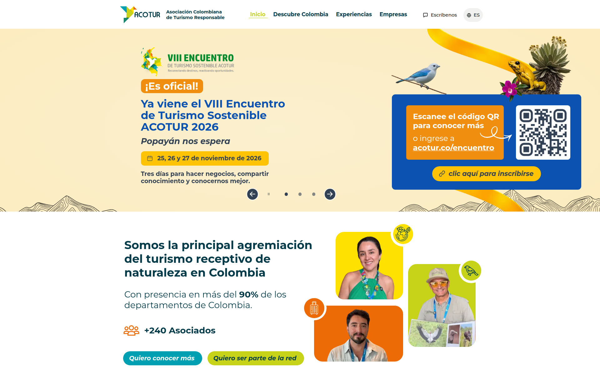 acotur.co 主页截图