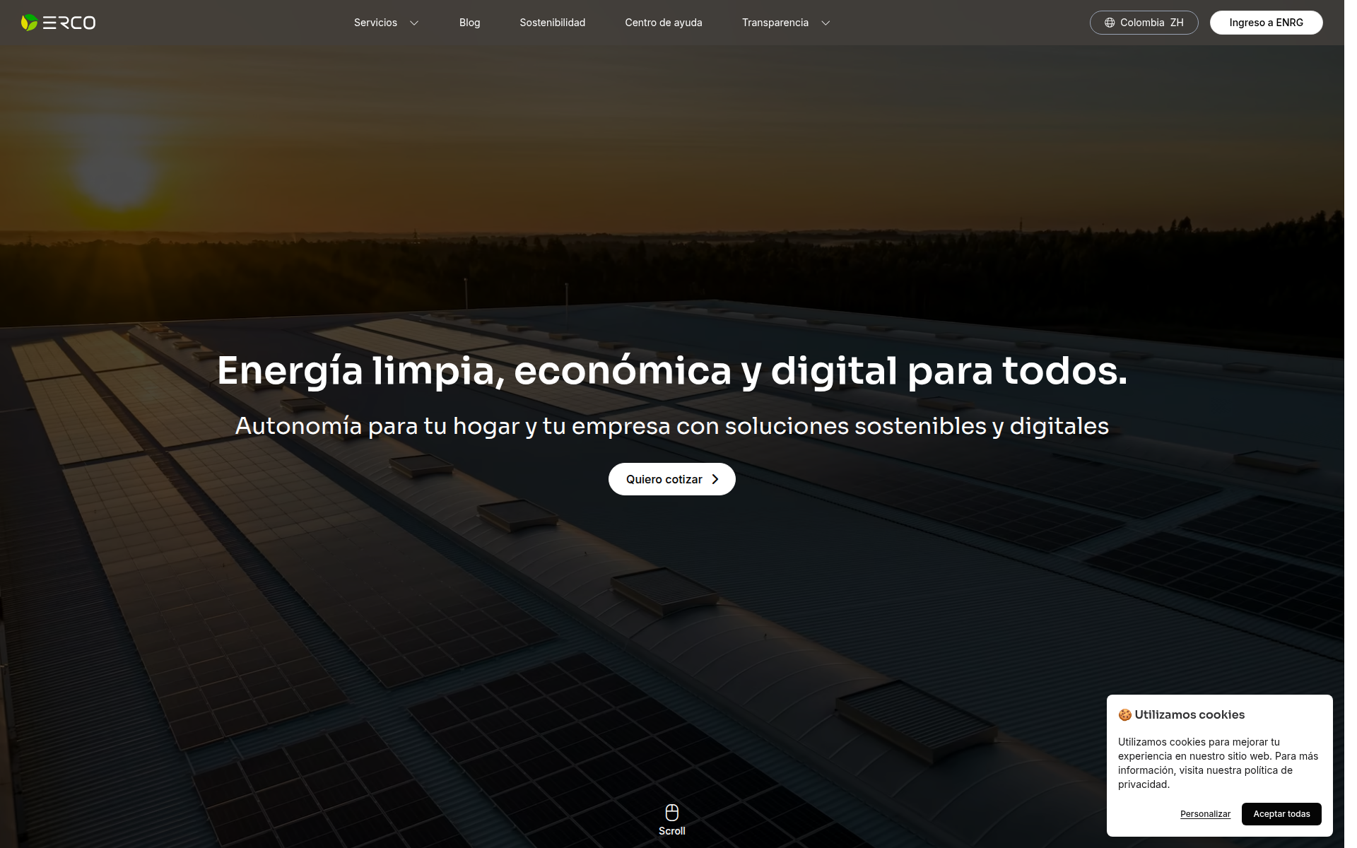 erco.energy 主页截图